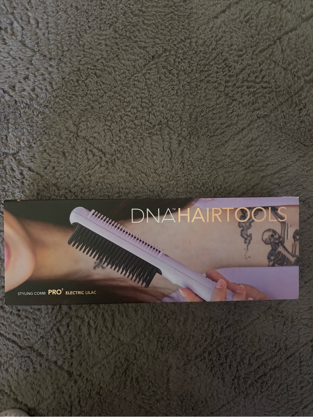 DNA Hairtools Heated Styling Comb - Electric Lilac
